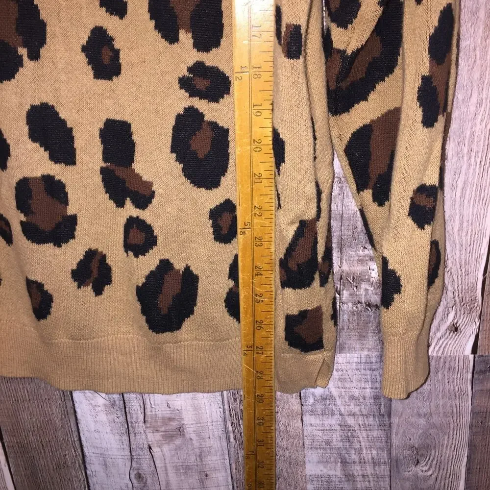 Womens Animal Print Sweater belle Kim Gravel 1X